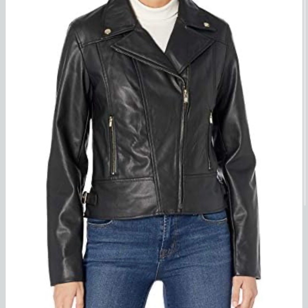 Tommy Hilfiger Women's Black Leather Jacket